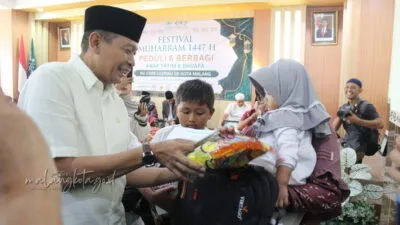 Tebar Kasih di Tahun Baru Islam: Sinergi Pemkot dan NU Care-LAZISNU Santuni 175 Anak Yatim di Festival Muharram