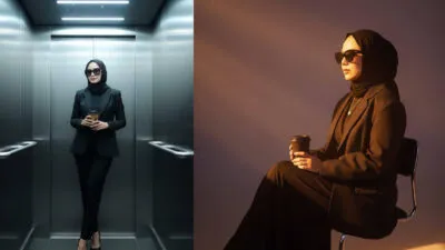 Bisa Dicoba! Prompt Gemini AI Terupdate Spesial Wanita Hijab dengan Serba Hitam