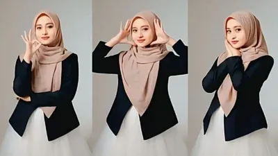 Prompt Terbaru Gemini AI Foto Studio Diri Sendiri Majalah Mode, Hijab Perempuan